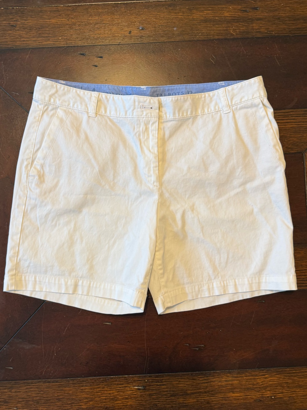 Talbots Classic Women's White Chino Shorts